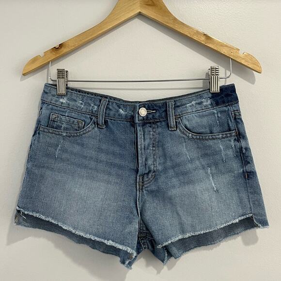 VERVET BY FLYING MONKEY Pants - Vervet High Rise Button Fly Shorts 26 Cutoff Distressed